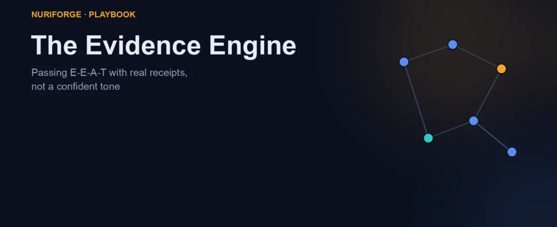 The Evidence Engine: Passing E-E-A-T With Real Receipts