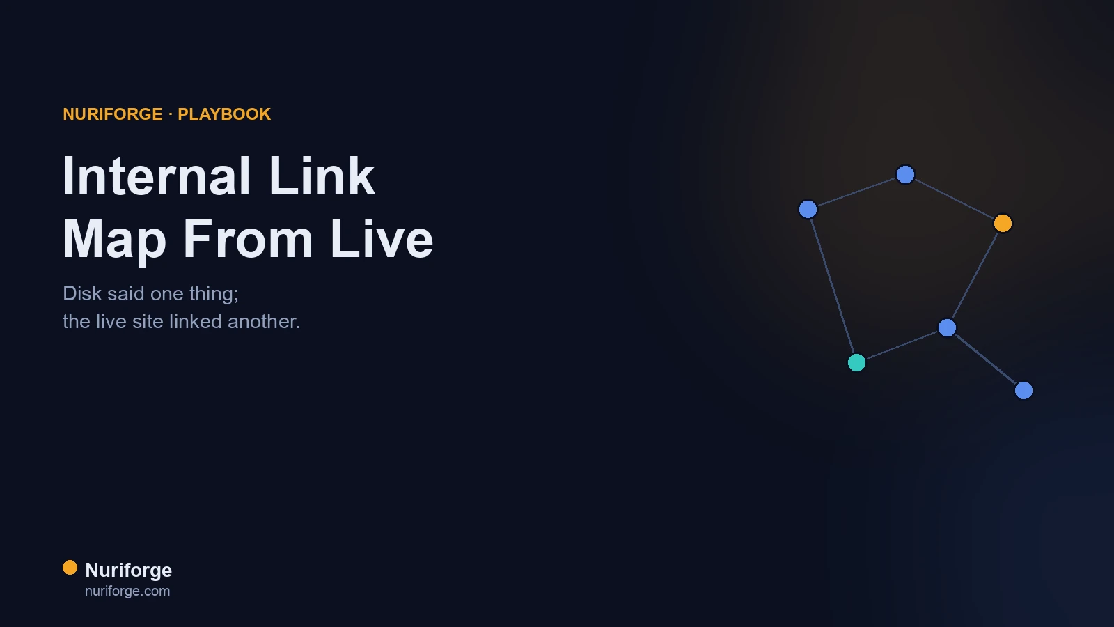 Build Your Internal Link Map From Live, Not From Disk