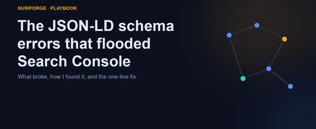 The JSON-LD Schema Errors That Flooded Search Console