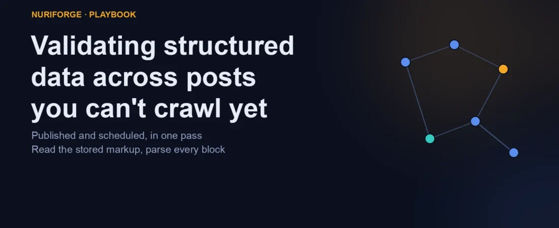 Structured Data Validation That Covers Scheduled Posts Too